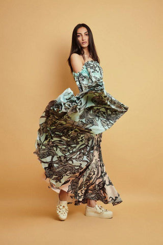 Off-Shoulder Seahorse Maxi - Farah Sanjana
