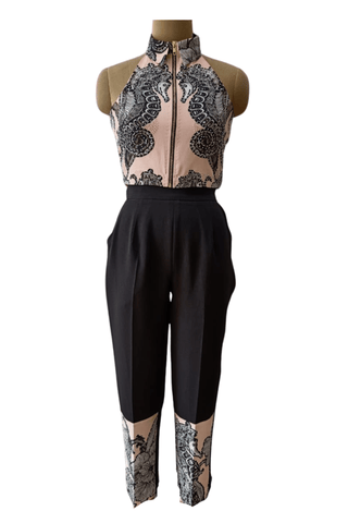 Pink Seahorse Top with Pants - Farah Sanjana