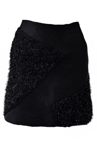 Black Bodycon Mini Skirt - Farah Sanjana