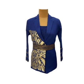 Navy Blue Sagrada Blazer - Farah Sanjana