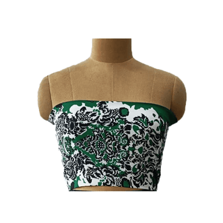 Emerald Green Sunset Tube Top - Farah Sanjana