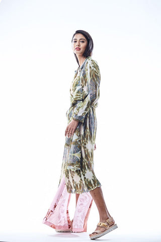 Faberge Egg Print Robe - Farah Sanjana