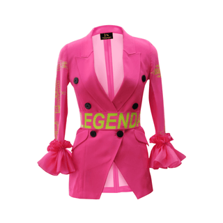 Hot Pink Legendary Blazer - Farah Sanjana