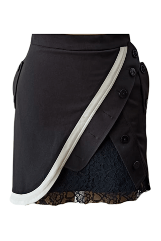 Lace Kilt Skirt - Farah Sanjana