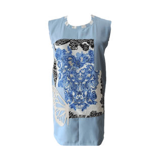 Light Blue Mykonos T-Shirt Dress - Farah Sanjana