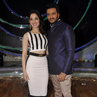 Tamannaah Bhatia in Monochrome Top & Pencil Skirt