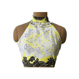 Yellow Canary Halter Top - Farah Sanjana